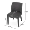 BM337052_4_14634f39-f5a8-4974-9861-9203bf13705f Edena Dining Chair Set of 2, Black Rubberwood, Charcoal Gray