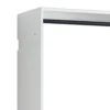 BM337082_2_e7c96c42-72a0-4332-83b1-c1f0bc742230 Vedz Wall Mounted Walk in Closet, 2 Hanging Rods, White Melamine