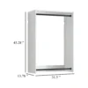 BM337082_4_1978cb47-001e-4638-ab9f-5d57127c0192 Vedz Wall Mounted Walk in Closet, 2 Hanging Rods, White Melamine
