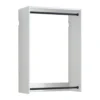 BM337082_f7ed1e72-b721-4f99-8904-1c93affd70c9 Vedz Wall Mounted Walk in Closet, 2 Hanging Rods, White Melamine