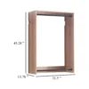 BM337083_4_fd3ce344-36cd-4861-b2a9-b631a6570224 Vedz Wall Mounted Walk in Closet, 2 Hanging Rods, Oak Brown Melamine
