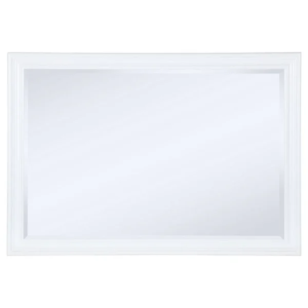 BM337941_1_aed8350f-fe5a-4409-90ea-9b2f142e4213 Heo Dresser Mirror, Landscape White Wood Frame, Beveled Glass, 36 Inch