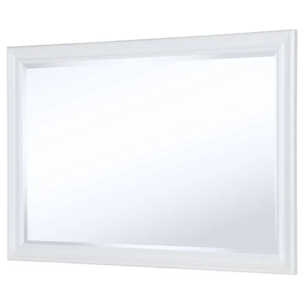 BM337941_2_7846ed6f-487b-486a-a48d-d6d571de0916 Heo Dresser Mirror, Landscape White Wood Frame, Beveled Glass, 36 Inch