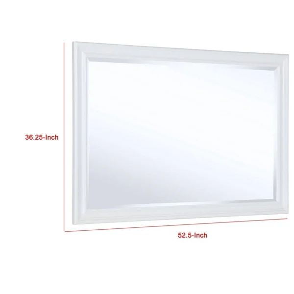BM337941_4_2d4144f8-571e-4ef3-b1c5-c6a9bb1f8de9 Heo Dresser Mirror, Landscape White Wood Frame, Beveled Glass, 36 Inch