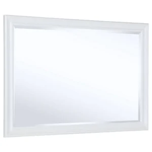 BM337941_aa282429-7ea0-403a-bc6e-2ccd23476e16 Heo Dresser Mirror, Landscape White Wood Frame, Beveled Glass, 36 Inch