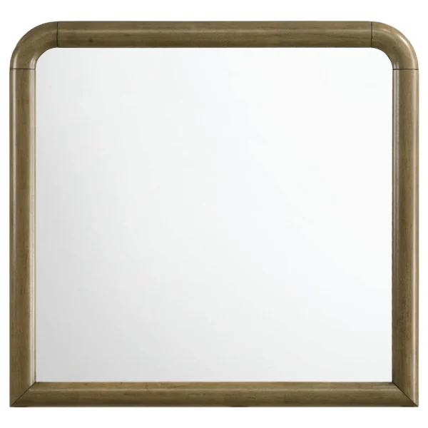 BM337942_1_acb0ab72-a55b-4954-a2d3-59695419d5df Deon Dresser Mirror, Brown Wood, Round Frame with Curved Top, 37 Inch