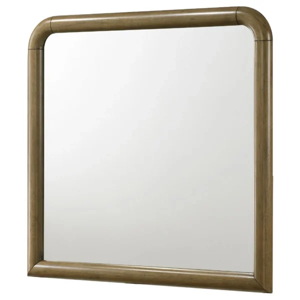 BM337942_2_392e56f5-247a-44f4-92a7-2a7e4b7504e8 Deon Dresser Mirror, Brown Wood, Round Frame with Curved Top, 37 Inch