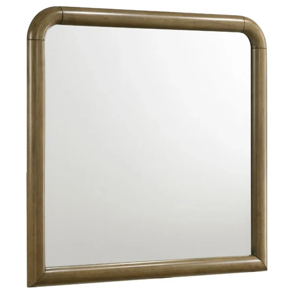 BM337942_64e11381-3389-4ad5-9f59-2800f8506110 Deon Dresser Mirror, Brown Wood, Round Frame with Curved Top, 37 Inch