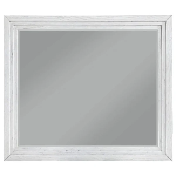 BM337952_1_4728af95-d13f-4500-893c-2644e0bf13bd Leva Dresser Mirror, Distressed White Wood, Beveled Glass, 38 Inch