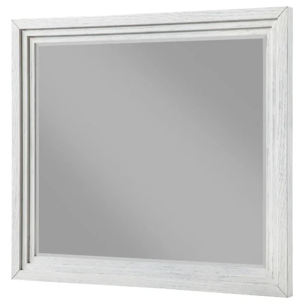 BM337952_2_da0c6387-1f49-49b0-b13a-83d47613cccf Leva Dresser Mirror, Distressed White Wood, Beveled Glass, 38 Inch