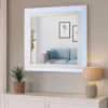 BM337958_5 Sok LED Dresser Mirror, White High Gloss Finish, Rectangular 37 Inch