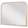 Lno Dresser Mirror, Beige Oak Wood Frame, Rectangular 36 Inch