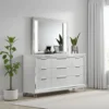 BM338046_5 Mory LED Dresser Mirror, Touch Lighting, White Wood Frame, 36 Inch