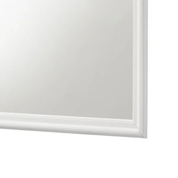 BM338138_3_c931fccf-7690-48c3-aa71-d8208ce6f19c Nim Rectangular Dresser Mirror, Molded Trim Frame, 38 Inch White Wood