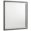 Jenny Square Dresser Mirror, Polished Chrome Trim, Black Wood-Melamine