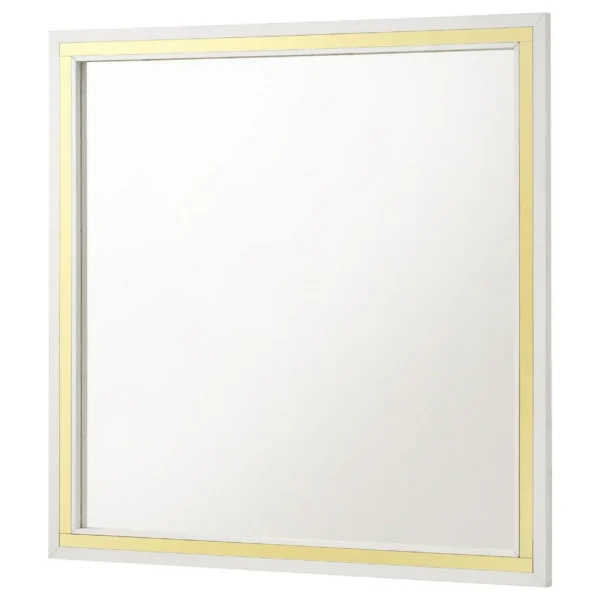 BM338144_2_edaa11b7-175a-4629-884e-14752962c606 Jenny Square Dresser Mirror, Polished Golden Trim, White Wood-Melamine
