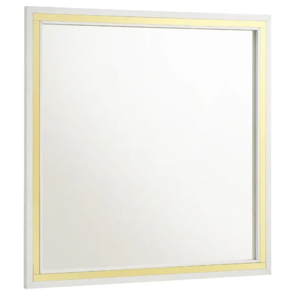 BM338144_ec7bb172-566b-42e2-878c-e817676d4df1 Jenny Square Dresser Mirror, Polished Golden Trim, White Wood-Melamine