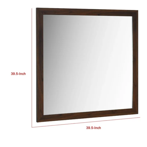 BM338147_4_508d02ec-9bc5-4e3a-81d5-861f3fc1ce41 Yels Dresser Mirror, Squared Corners, Flat Glass Design, Brown Wood