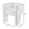 Gela Dining Chair, Three Legged Barrel Accent Sides, Rainforest Green