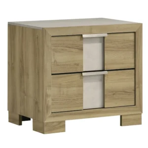 BM338377_162a1304-9cc6-4dae-a883-9fc388074af6 Amey Nightstand with 2 Drawers, White Trim and Driftwood Brown Finish