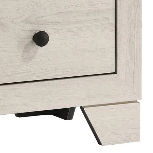 BM338393_3_f349c6cb-fb29-4539-98c2-2af3b33fa74f Cuzzy Nightstand with 2 Drawers, Black Metal, Natural White Wood