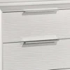 BM338400_2_0ab466f7-9462-4d79-9cc1-786b7711080b Ressy Nightstand with 2 Drawer, Silver Metal, Contemporary White Wood