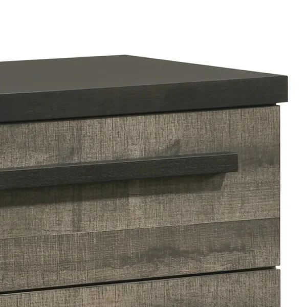 BM338405_1_938ec894-e3c0-4c77-a705-9f0297442ee9 Ruthe Nightstand with 2 Drawers, Wide Top, Ebony Black, Gray Wood