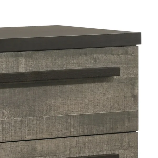 BM338406_1_b85c8326-5464-4b0e-a648-b8a87a25ee3e Ruthe Tall Dresser Chest with 4 Drawers, Ebony Black, Gray Wood