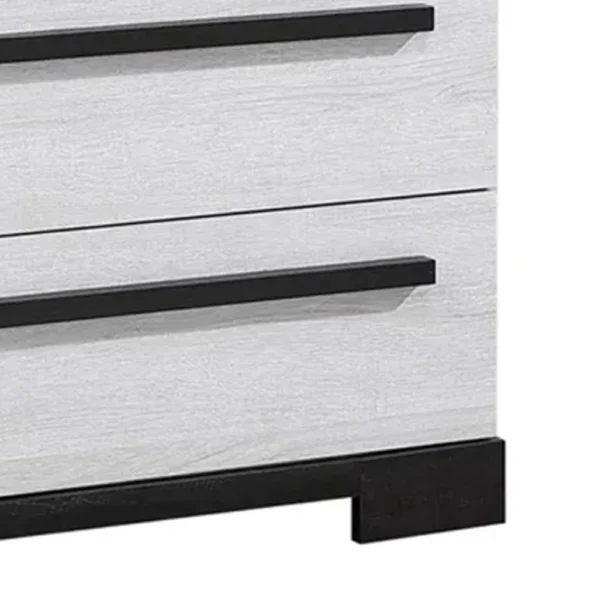BM338412_3_8ede978d-415b-4f13-8eb7-9d3b1fe74117 Ruthe Tall Dresser Chest with 4 Drawers, Ebony Black, White Wood