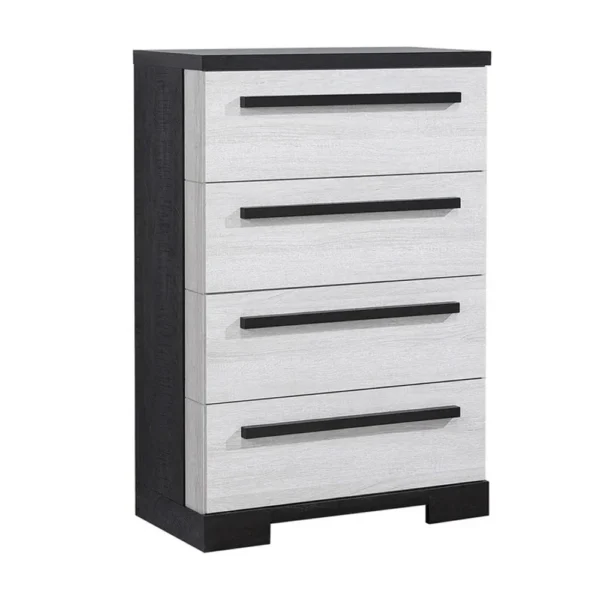 BM338412_dba2b4b1-6f1b-4427-8756-24b0e7ff9a58 Ruthe Tall Dresser Chest with 4 Drawers, Ebony Black, White Wood