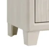 BM338424_3_6ff5ec8c-f643-4d2b-8735-f45e220e18ad Charie Nightstand with 2 Drawers, Tapered Legs, Silver Metal, White Wood