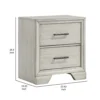 BM338443_4_aa643627-fc96-4dad-9cc5-84d2f5af9a19 Jeni Nightstand, 2 Drawers, Chrome Handles, Rustic White Mist