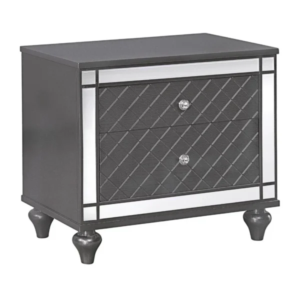 BM338454_d3a5db1d-ecbb-40da-9d0f-eb17d47b2a60 Reff Nightstand, 2 French Dovetail Drawers, Crystal Knobs, Gray