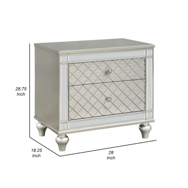 BM338455_4_9d0fc11e-bd60-44ab-b64b-60714a1a853f Cristo Nightstand, 2 Dovetail Drawers, Crystal Knobs, Champagne Silver