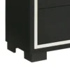 BM338468_3_7fd9b3e8-49fc-4f01-80a1-e801fee09230 Geny Tall Dresser Chest, 4 Drawers, Silver Trim and Metal Handles, Black