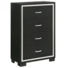 BM338468_4b1d31b6-bd14-4805-9de8-f52742c843a1 Geny Tall Dresser Chest, 4 Drawers, Silver Trim and Metal Handles, Black