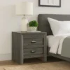 BM338480_5_e1bd340a-1b37-4721-8748-a8a9be6b5429 Velz Nightstand, 2 Drawers, Metal Finger Pull Handles, Dark Gray Wood
