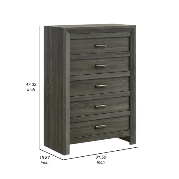 BM338481_4_51b12a2d-02f3-42cf-84cc-086a36555d9c Velz Tall Dresser Chest, 5 Drawers, Finger Pull Handles, Dark Gray Wood