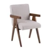BM338521_6189a19a-66bf-4efb-8db3-fb82ded240f7 Cid Jose Dining Chair Set of 2, Beige Polyester, Walnut Brown Wood