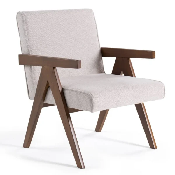 BM338522_b06751b2-2e9e-476b-b18a-9d8d7afaaf4c Cid Jose Accent Chair Set of 2, Beige Polyester, Walnut Brown Wood