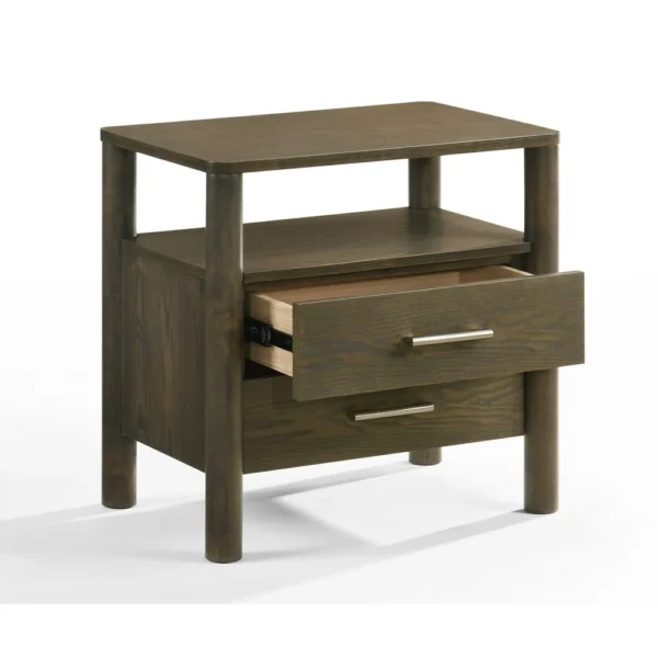 BM338538_1_37b8e1e9-31ea-40c6-a4b0-15fa9a1739db Cid Caro Nightstand, 2 Drawers 1 Shelf, Wenge Brown Rubberwood, 24 Inch