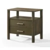 BM338538_3_36d865d4-0ef9-4430-9c03-481d510d09f3 Cid Caro Nightstand, 2 Drawers 1 Shelf, Wenge Brown Rubberwood, 24 Inch