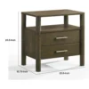 BM338538_4_38df321b-5493-4dca-a445-6eb9ddcf680a Cid Caro Nightstand, 2 Drawers 1 Shelf, Wenge Brown Rubberwood, 24 Inch