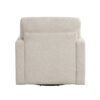 Ompa Swivel Armchair with Lumbar Pillow, Cream Beige Boucle