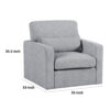 Ompa Swivel Armchair with Lumbar Pillow, Cloud Gray Boucle
