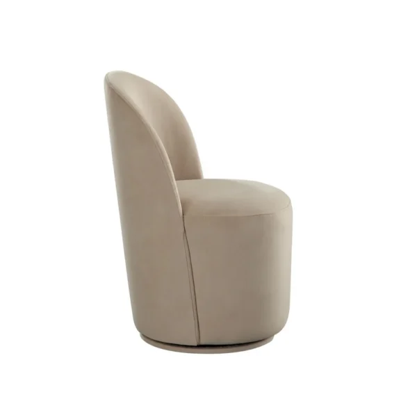 BM338641_3_abe0aac6-da61-45cb-ba78-bdcd3b80821e Accent Swivel Dining Chairs, Set of 2, Camel Brown Velvet, Contoured Back