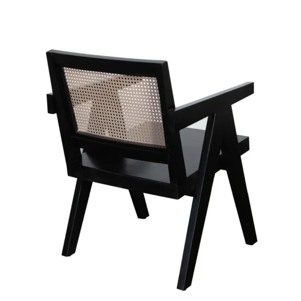 BM338691_3_0813df72-cbfd-446a-bf8e-22a2d9eb1696 Kato Dining Armchair, Cane Backrest, 24 Inch, Black Solid Mango Wood