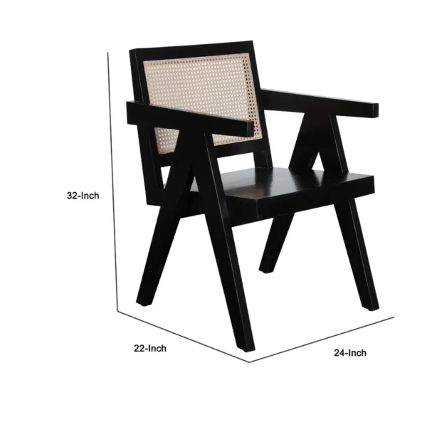 BM338691_4_f1835a79-230d-48fc-bd94-6d8e1d47151d Kato Dining Armchair, Cane Backrest, 24 Inch, Black Solid Mango Wood