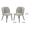 BM338734_4_891dacc0-4e36-4755-bce5-1b3bca2609a5 Griz Dining Side Chair Set of 2, Curved Back, Cream White Polyester, Black