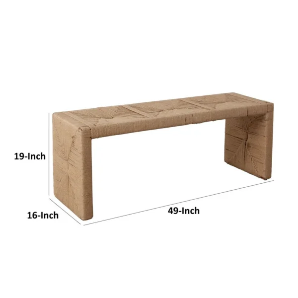 BM338754_4_9f25f8ca-ae7d-4683-a20f-a687268af310 Koe Accent Bench, 49 Inch Wide Handwoven Natural Jute Woven Frame